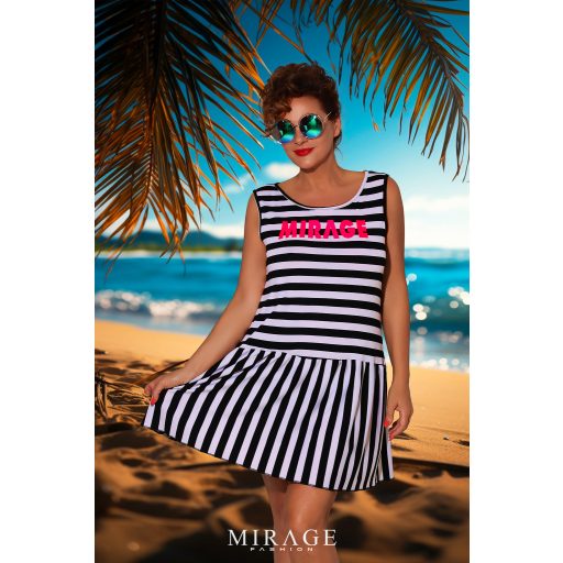 Mirage Rege fodros pamut trikóruha, csíkos