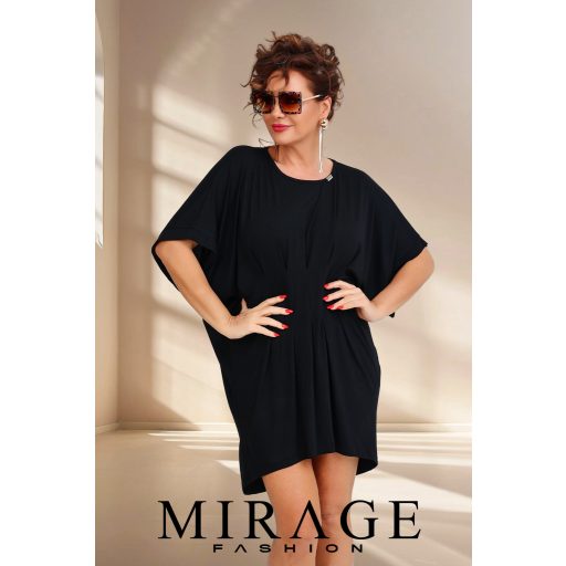 Mirage Bié tűzött tunika, fekete