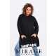 Mirage Ginger vastag kapucnis pulóver, fekete
