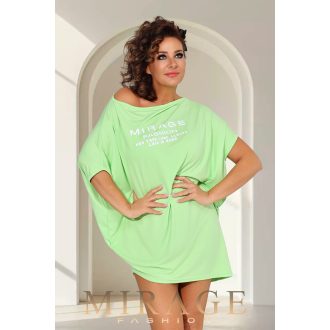 Mirage Sziszy asszimetrikus tunika, almazöld