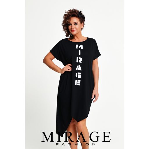 Mirage Delhi alul szabott tunika, fekete