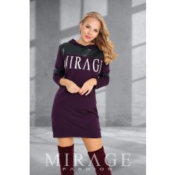 Mirage Idoll vastag pamut ruha, padlizsán