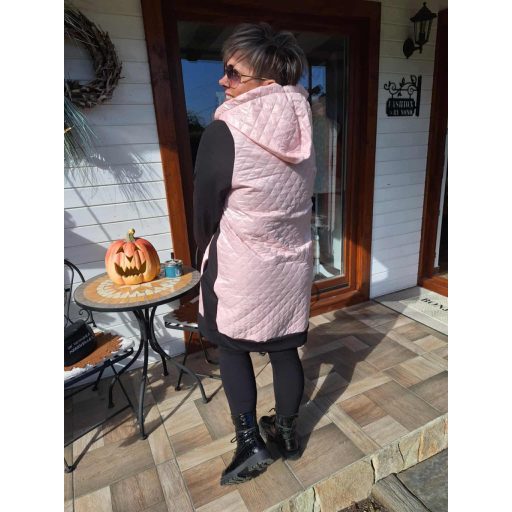 Fashion by nono Casting kardigán kabát, pink-fekete