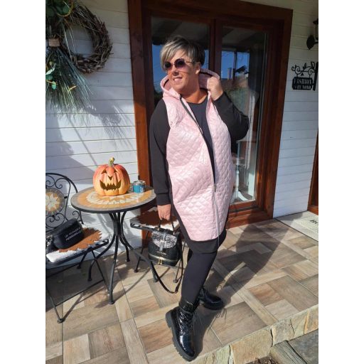 Fashion by nono Casting kardigán kabát, pink-fekete