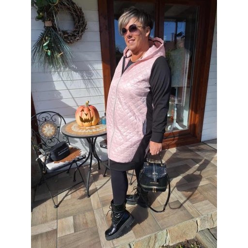 Fashion by nono Casting kardigán kabát, pink-fekete