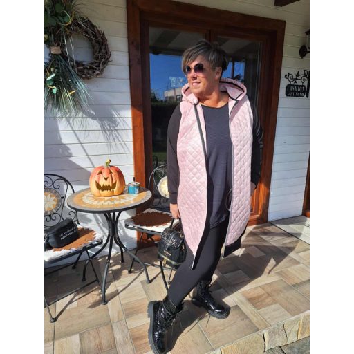 Fashion by nono Casting kardigán kabát, pink-fekete