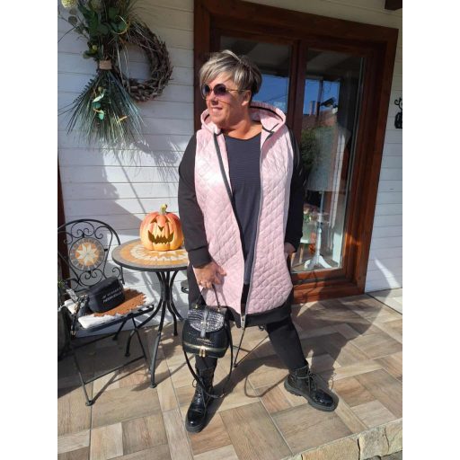 Fashion by nono Casting kardigán kabát, pink-fekete