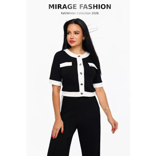 Mirage Kristen gombos szett, fekete