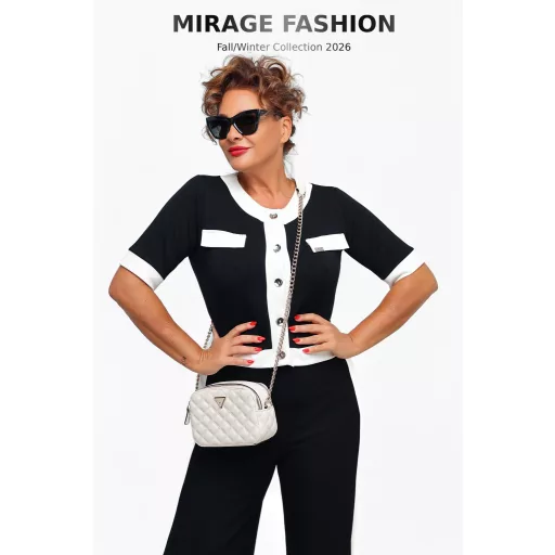 Mirage Kristen gombos szett, fekete