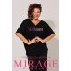 Mirage Madelin hátán kivágott felső, fekete