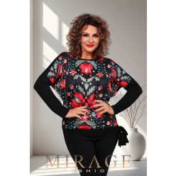 Mirage Joyce oldalt megkötős felső, piros mintás