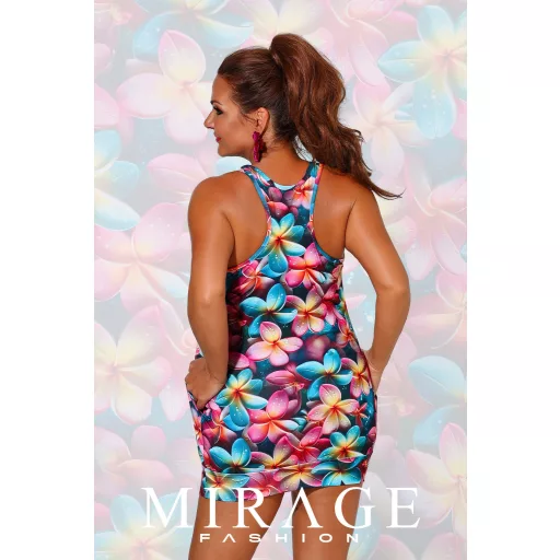 Mirage Forte zsebes trikóruha, virágos