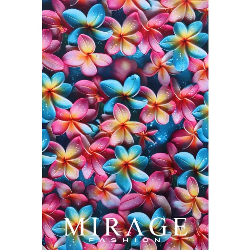 Mirage Forte zsebes trikóruha, virágos