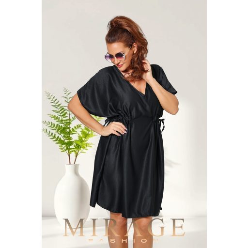 Mirage Kathy oldalán húzókás ruha, fekete