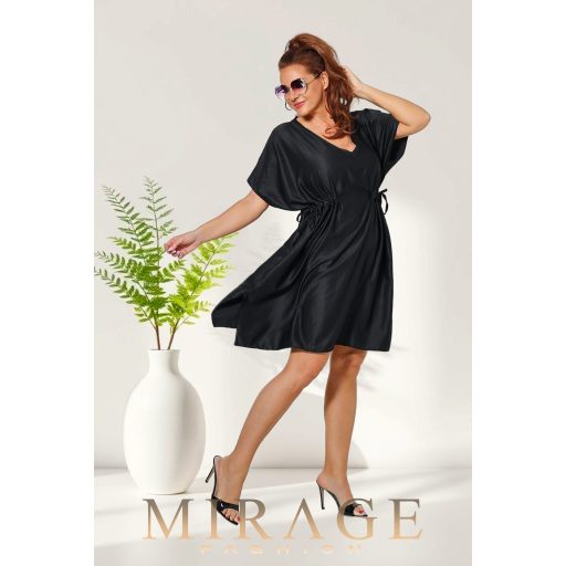 Mirage Kathy oldalán húzókás ruha, fekete