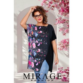 Mirage Delila szabott tunika, virágos