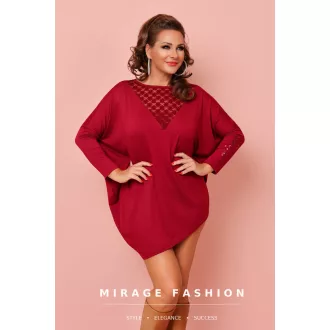 Mirage Debóra csipkebetétes tunika, bordó