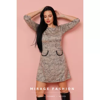 Mirage Valentina Jacquard puntó ruha, mintás