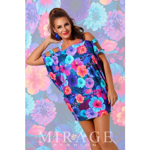 Mirage Devon vállain pántos tunika, virágos