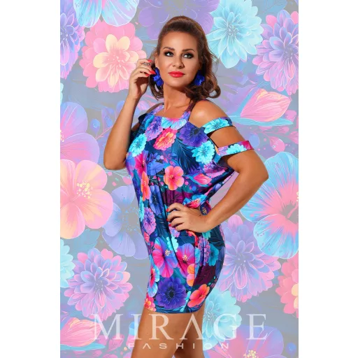 Mirage Devon vállain pántos tunika, virágos