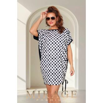 Mirage Crayola oldalán kötős tunika, pöttyös