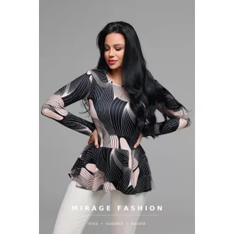 Mirage Oxelo peplum felső, mintás