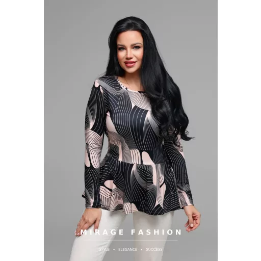 Mirage Oxelo peplum felső, mintás
