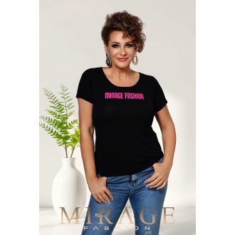 Mirage Short pamut felső, fekete