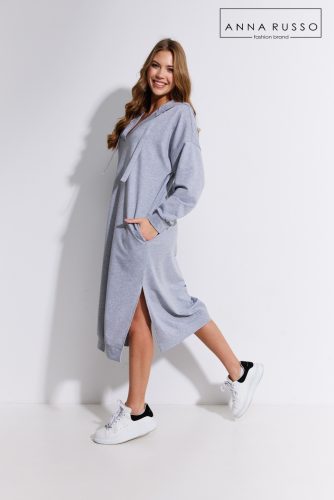 Anna Russo Hoodie ruha, szürke