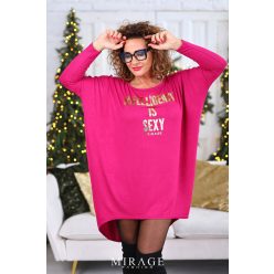 Mirage Dotty kötött tunika, fuxia