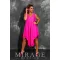 Mirage Annaléna silky szatén overál, fuxia