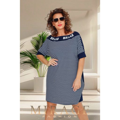 Mirage Meredith csónaknyakú tunika, csíkos