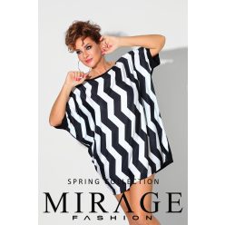 Mirage Ebelin bő tunika, fekete-fehér