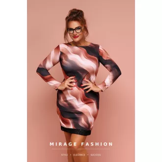 Mirage Linnie csipke aljú ruha, mintás