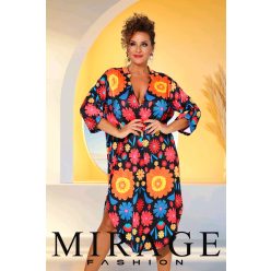 Mirage Gold oldalt sliccelt ruha, virágos