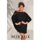 Mirage Song csipkebetétes tunika, fekete