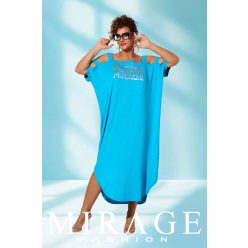 Mirage Icon vállán pántos maxiruha, türkiz