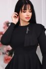 Nazyra Milena fodros felső, fekete