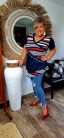 Fashion by Nono Zsazsa felső, tengerészkék