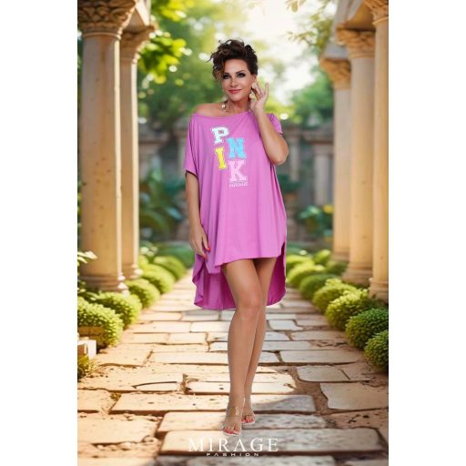 Mirage Luna pamut tunika, mályva