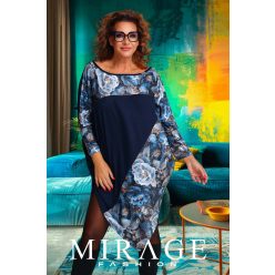 Mirage Belly szabott bő tunika, virág mintás Mirage Belly szabott bő tunika, virág mintás