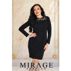Mirage Imola kerek nyakú ruha, fekete Mirage Imola kerek nyakú ruha, fekete
