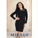 Mirage Imola kerek nyakú ruha, fekete