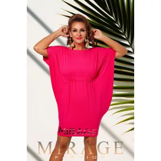 Mirage Loli denevér ujjú ruha, pink