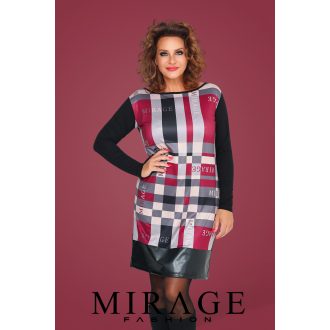 Mirage Mikandra bőr aljú ruha, mintás