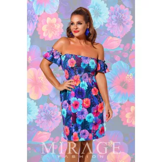 Mirage Csingisz fodros kisruha, virágos