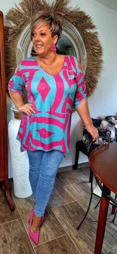 Fashion by Nono Annaróza tunika, mintás