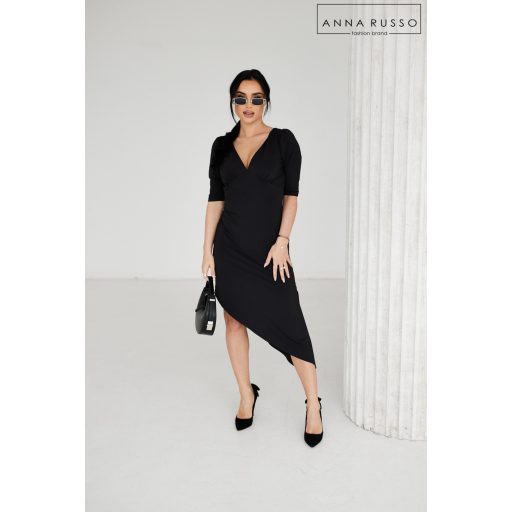 Anna Russo Mara passzos ruha, fekete