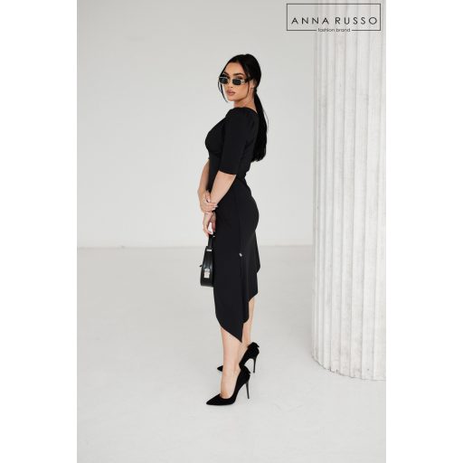 Anna Russo Mara passzos ruha, fekete