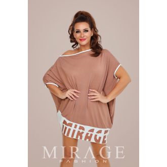 Mirage Alíz asszimetrikus tunika, bézs